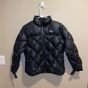 The North Face black puffer jacket